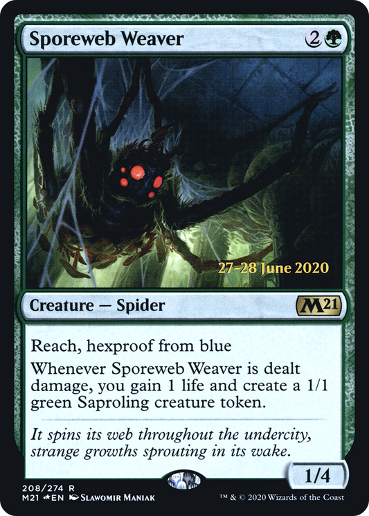 Sporeweb Weaver (208) (Prerelease) - Foil
