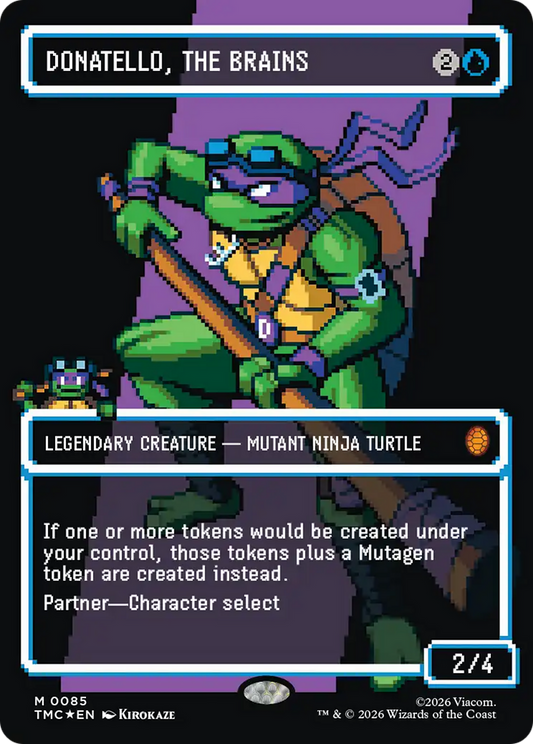 Donatello, the Brains (0085) (Borderless) (TMC) - Surge Foil