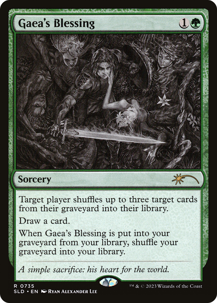 Gaea's Blessing (0735) (Showcase) - Foil