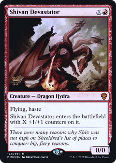 Shivan Devastator (143) (Prerelease) - Foil