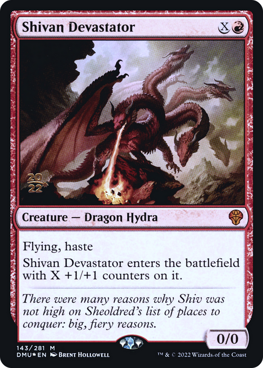 Shivan Devastator (143) (Prerelease) - Foil