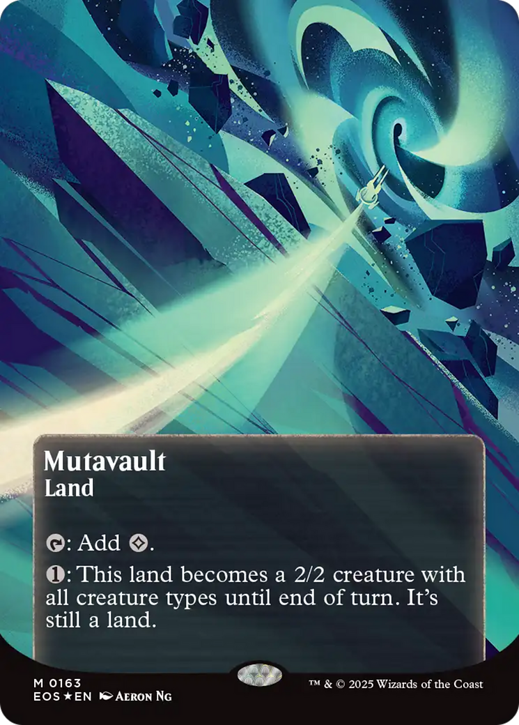 Mutavault (0163) (Borderless) - Galaxy Foil