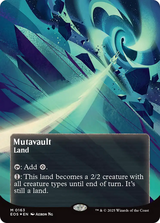 Mutavault (0163) (Borderless) - Galaxy Foil