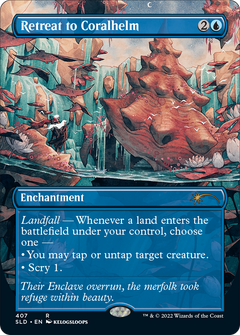 Retreat to Coralhelm (407) (Borderless) - Foil