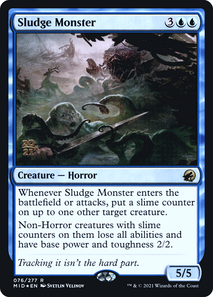 Sludge Monster (076) (Prerelease) - Foil