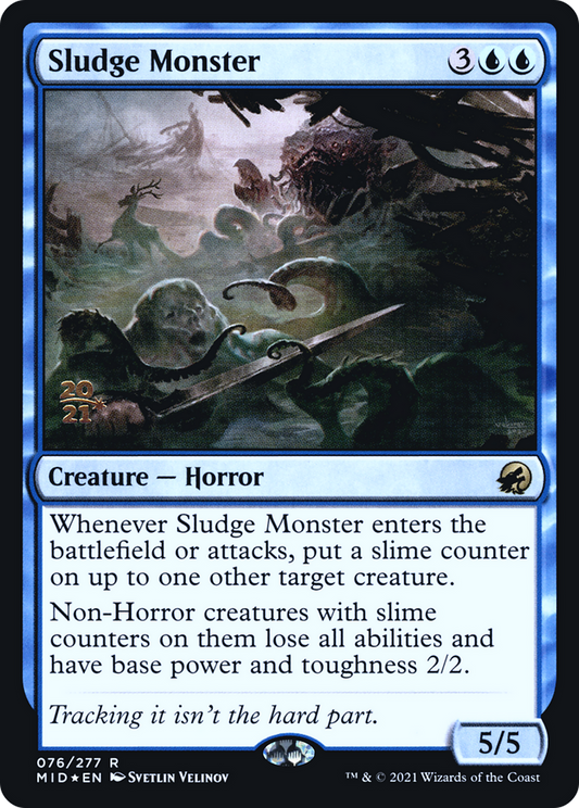 Sludge Monster (076) (Prerelease) - Foil