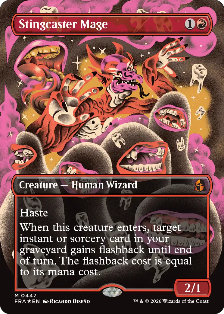 Stingcaster Mage (0447) (Borderless) (FRA) - Foil