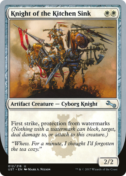 Knight of the Kitchen Sink (Watermarks) - Foil