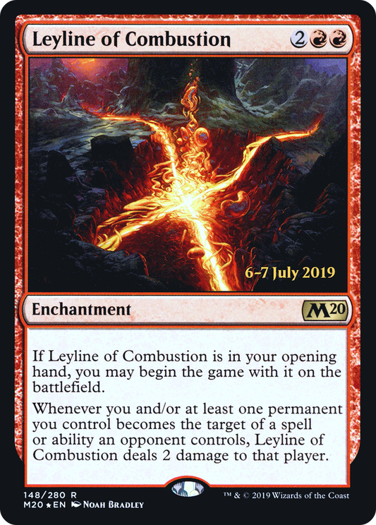 Leyline of Combustion (148) (Prerelease) - Foil