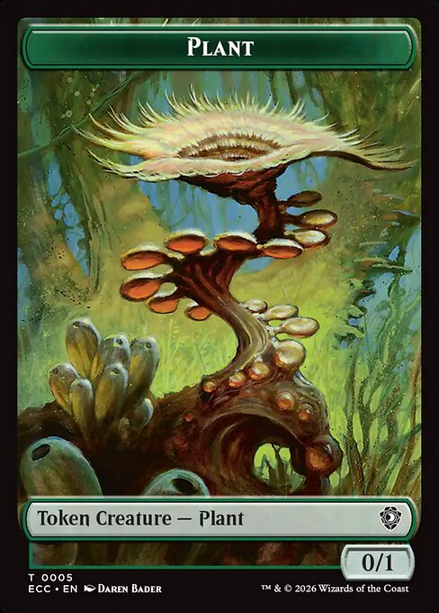 Elemental (0002) // Plant (0005) Double-Sided Token (TECC)