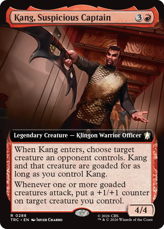 Kang, Suspicious Captain (0288) (Extended Art) (TRC)