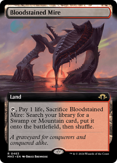 Bloodstained Mire (0463) (Extended Art) - Foil