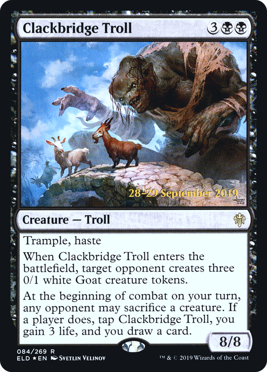 Clackbridge Troll (084) (Prerelease) - Foil