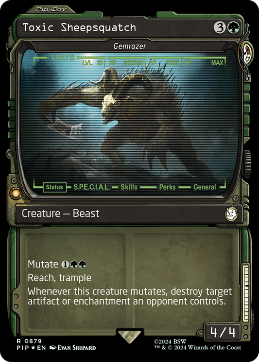 Toxic Sheepsquatch [Gemrazer] (0879) (Showcase) - Surge Foil