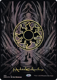 Plains (365) (Phyrexian) - Oil Slick Raised Foil