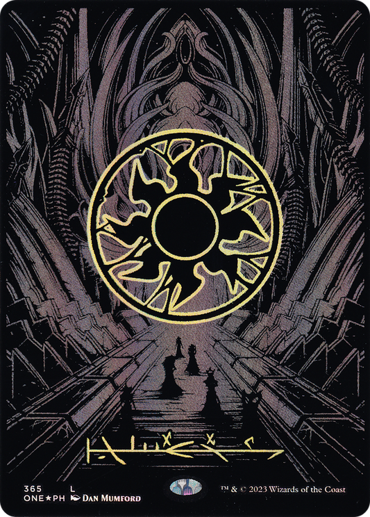 Plains (365) (Phyrexian) - Oil Slick Raised Foil