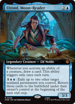 Elrond, Moon-Reader (0290) (Extended Art) (HOB) - Foil