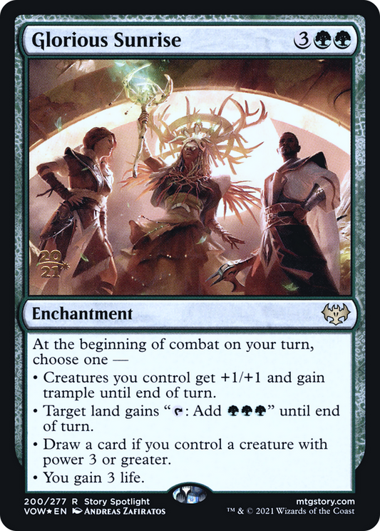 Glorious Sunrise (200) (Prerelease) - Foil