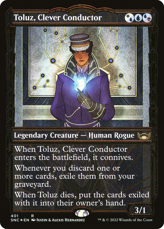 Toluz, Clever Conductor (401) (Showcase) - Gilded Foil