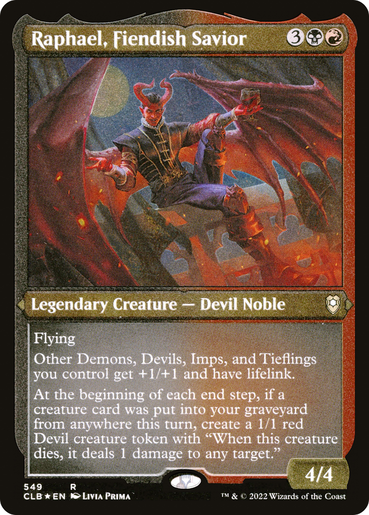 Raphael, Fiendish Savior - Foil Etched