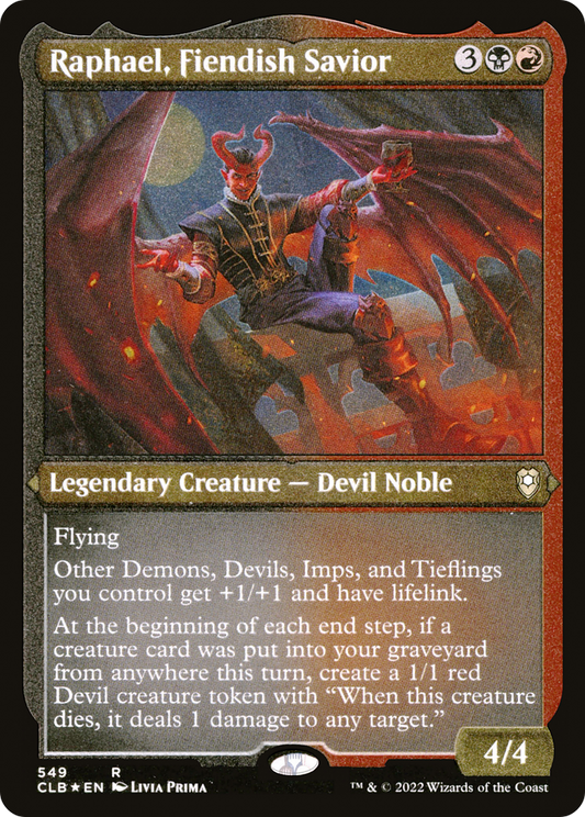 Raphael, Fiendish Savior - Foil Etched