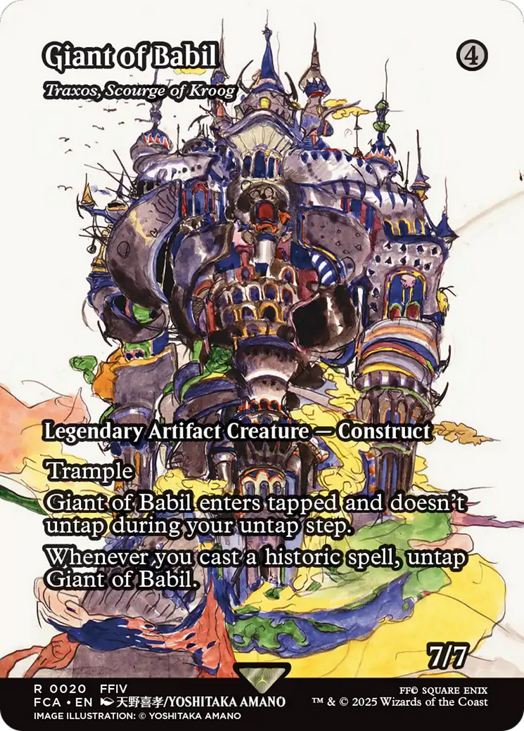 Giant of Babil [Traxos, Scourge of Kroog] (0020) (Borderless) - Foil