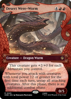 Desert Were-Worm (0225) (Borderless) (Dragon Hoard Frame) (HOB)