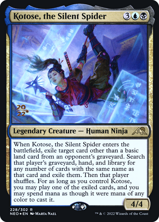 Kotose, the Silent Spider (228) (Prerelease) - Foil