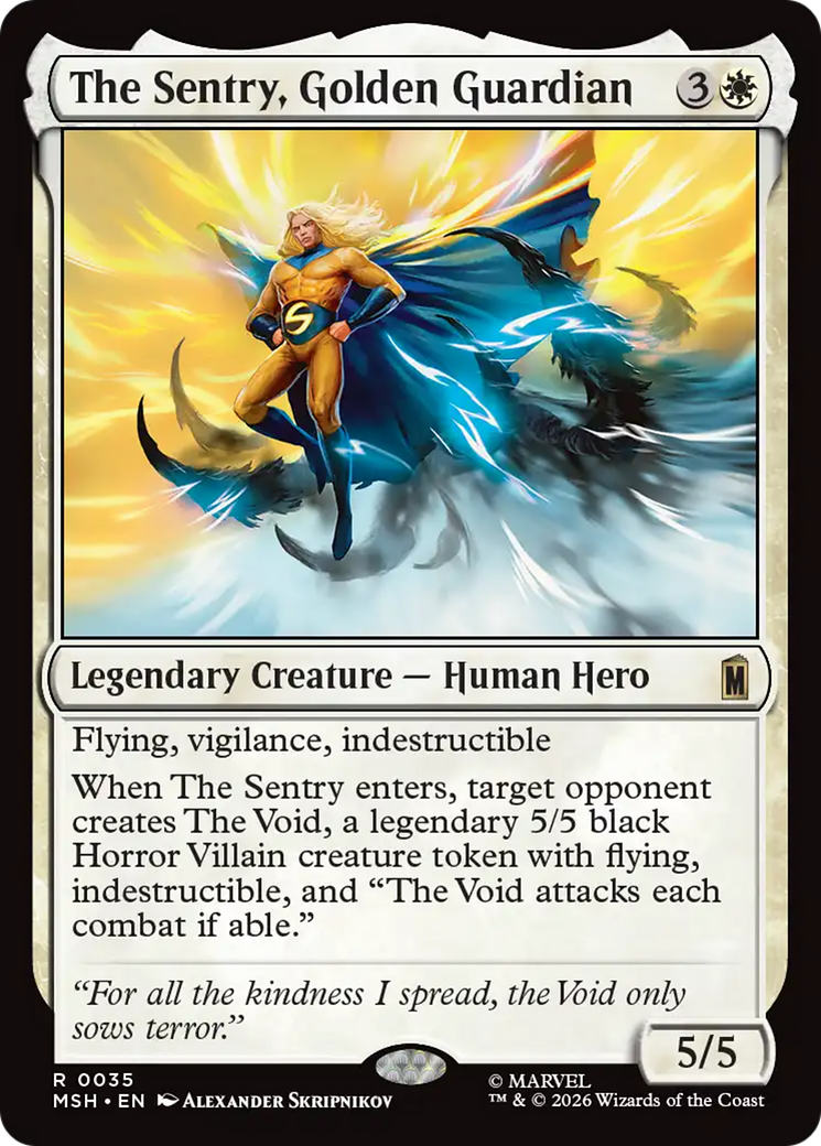 The Sentry, Golden Guardian (0035) (MSH) - Foil