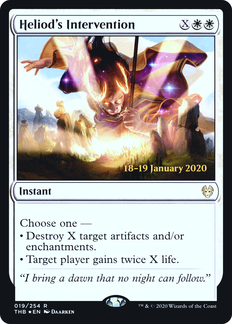 Heliod's Intervention (019) (Prerelease) - Foil