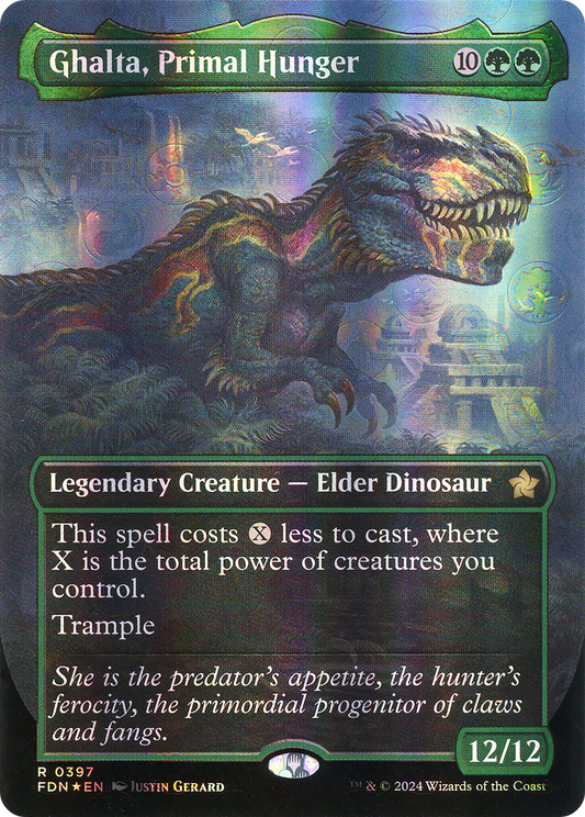 Ghalta, Primal Hunger (0397) (Borderless) - Mana Foil