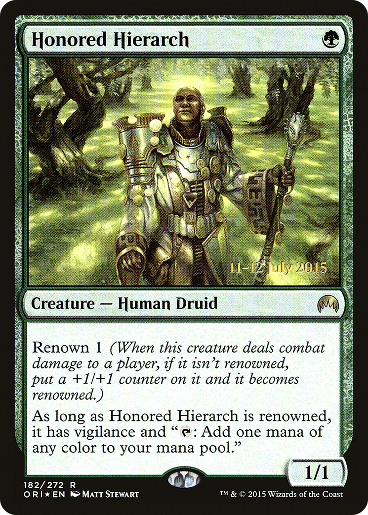 Honored Hierarch (182) (Prerelease) - Foil