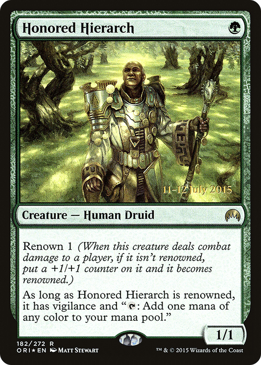 Honored Hierarch (182) (Prerelease) - Foil