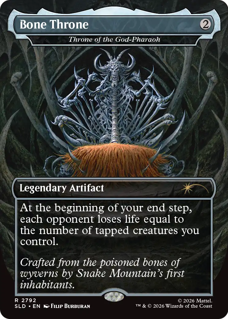 Bone Throne [Throne of the God-Pharaoh] (2792) (Borderless) (SLD)