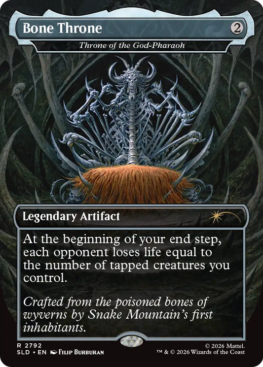 Bone Throne [Throne of the God-Pharaoh] (2792) (Borderless) (SLD)