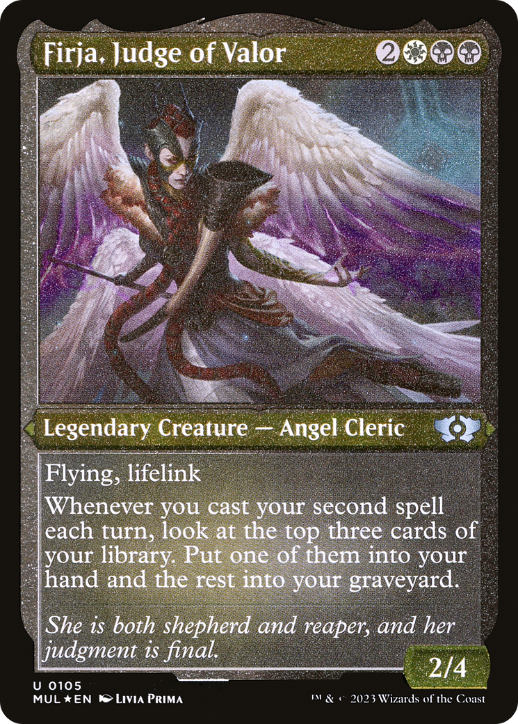 Firja, Judge of Valor (0105) - Foil Etched