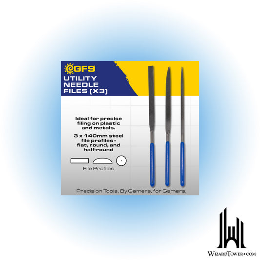 GF9 Hobby Tools Utility Needle Files - 3 Qty
