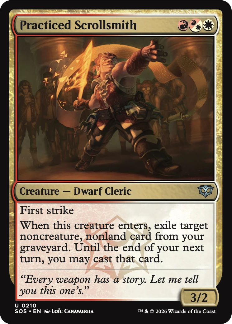 Practiced Scrollsmith (SOS) - Foil