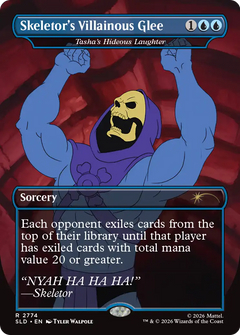 Skeletor's Villainous Glee [Tasha's Hideous Laughter] (2774) (Borderless) (SLD)