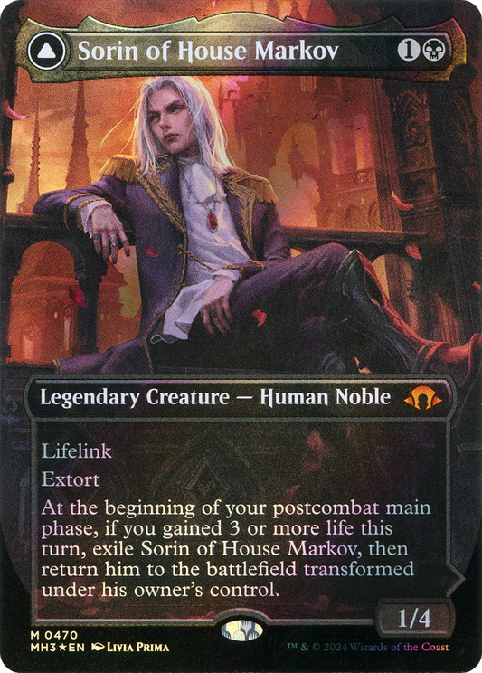 Sorin of House Markov // Sorin, Ravenous Neonate (0470) (Borderless) (MH3) - Textured Foil