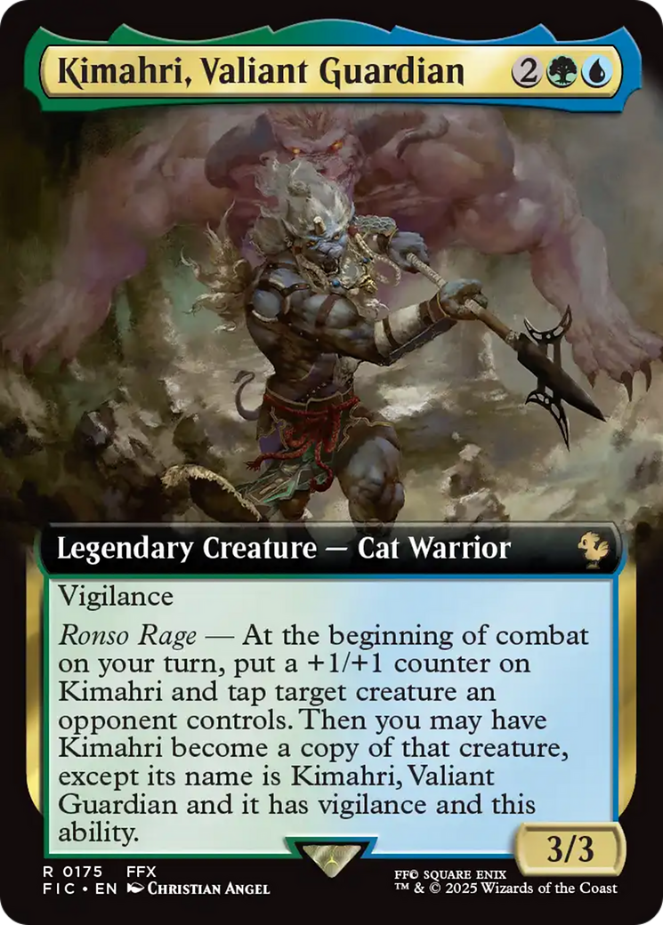 Kimahri, Valiant Guardian (0175) (Extended Art) - Foil