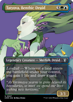 Tatyova, Benthic Druid (0687) (Borderless) - Foil