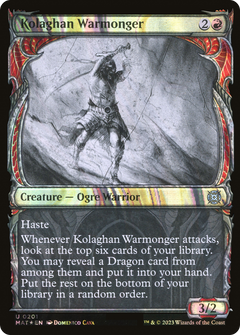 Kolaghan Warmonger (0201) (Showcase) - Halo Foil