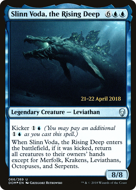 Slinn Voda, the Rising Deep (066) (Prerelease) - Foil