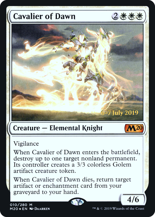 Cavalier of Dawn (010) (Prerelease) - Foil