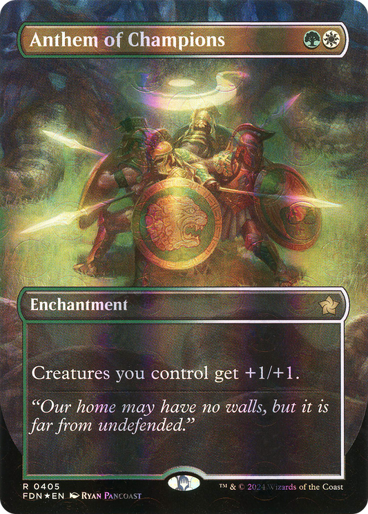 Anthem of Champions (0405) (Borderless) - Mana Foil