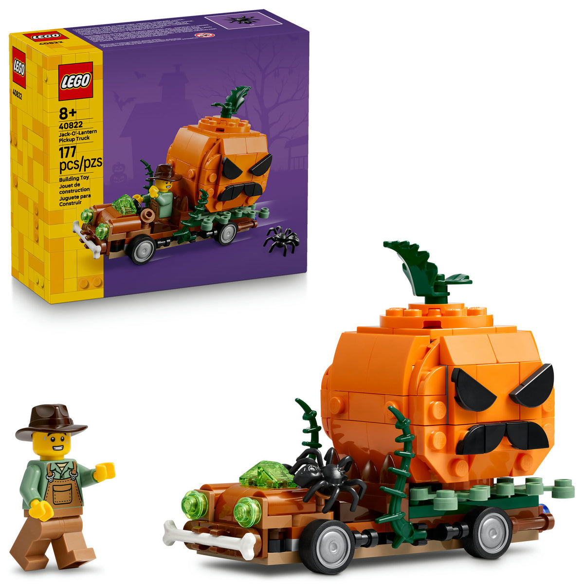 LEGO Set - Jack-O'-Lantern Pickup Truck