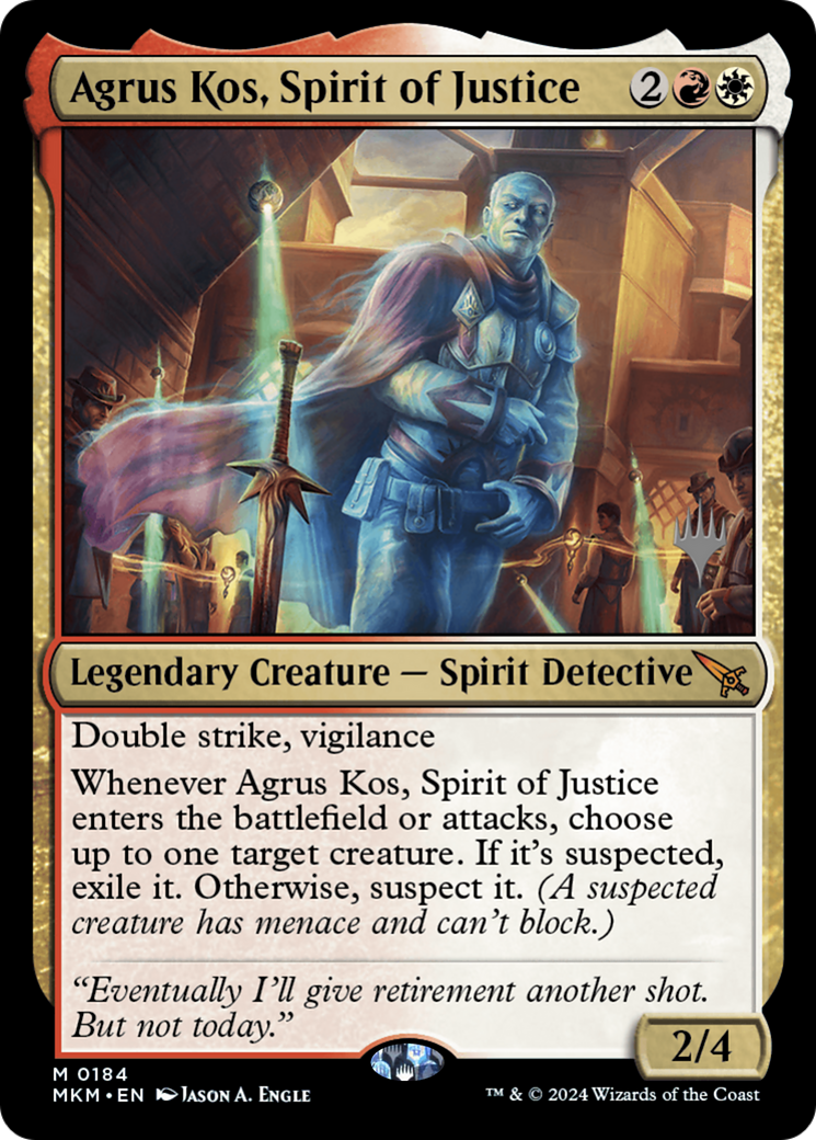 Agrus Kos, Spirit of Justice (0184) (Promo Pack) - Foil