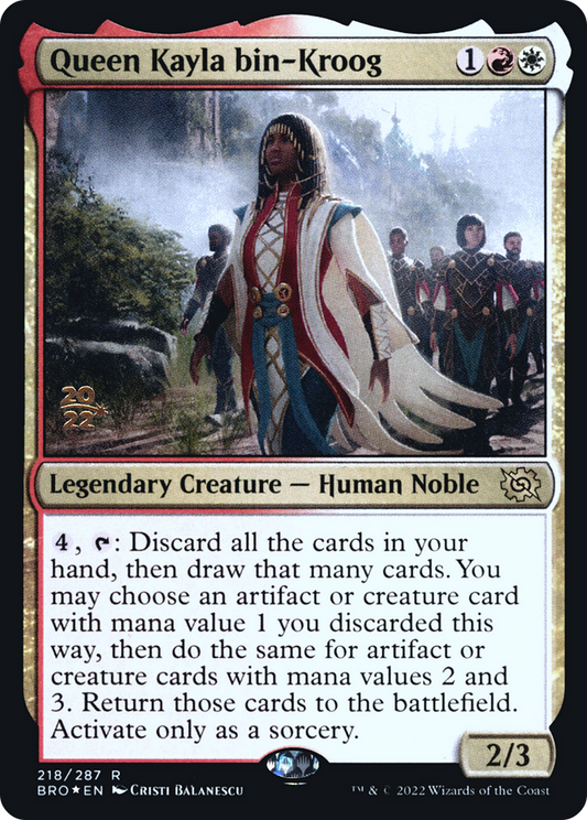 Queen Kayla bin-Kroog (218) (Prerelease) - Foil