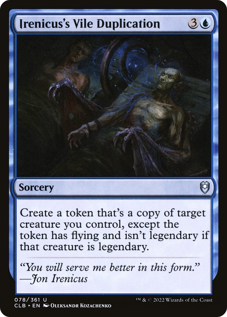 Irenicus's Vile Duplication - Foil